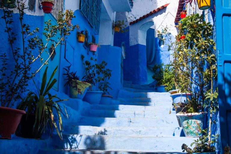 Blaue Gasse in Chefchaouen in Marokko-2